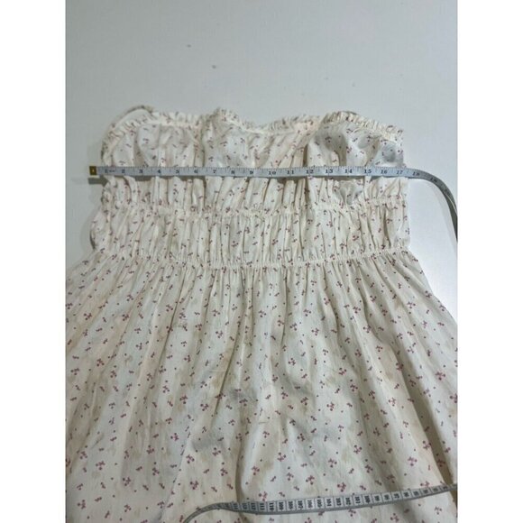 Free People Gabby Mini Dress Floral Smocked Large New Boho Festival Hippie - Picture 9 of 11